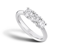 Ring X-Diamond Woman Trilogy in White Gold Diamante Lab Grown LXD00AN008OBI108